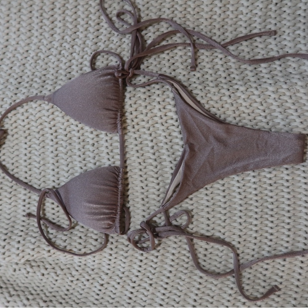 Elegant Brown Bikini Set